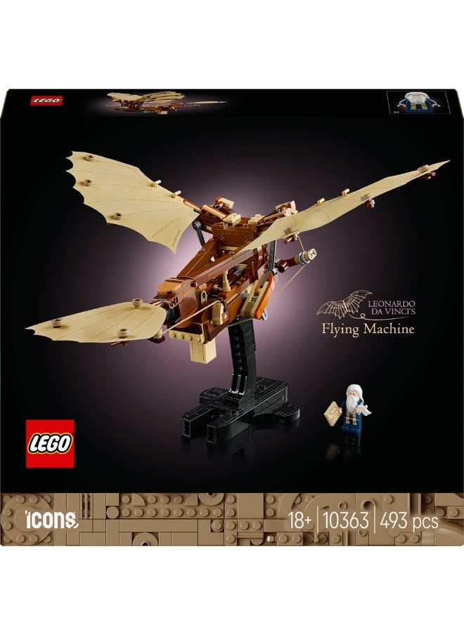 LEGO Icons Leonardo Da Vinci'S Flying Machine 10363 (493) Pieces  - Image 2