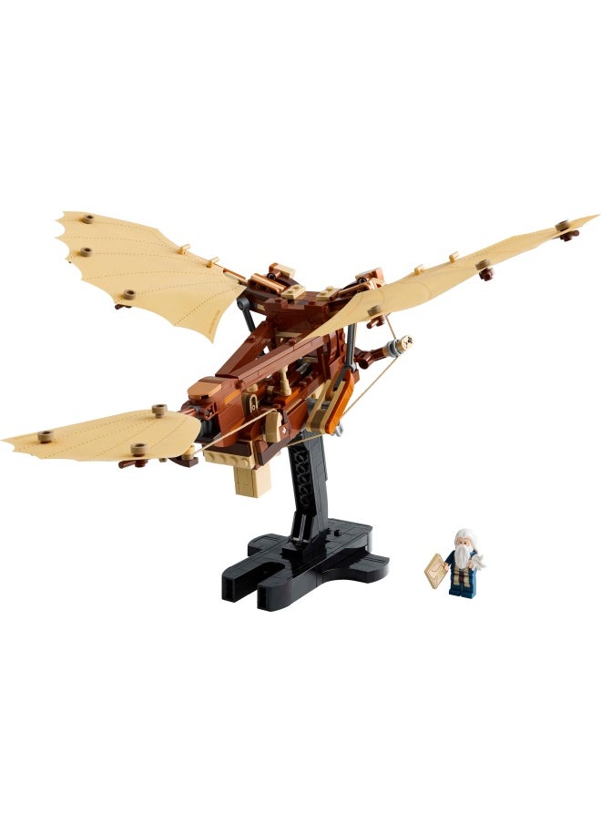LEGO - Icons Leonardo da Vinci's Flying Machine with Flappable Wings - Incl. a Minifigure & Display Stand - Ornithopter DIY Kit for Adults - Building Set for Home Decor - Gift Idea - 10363 (493 pieces) - Image 1