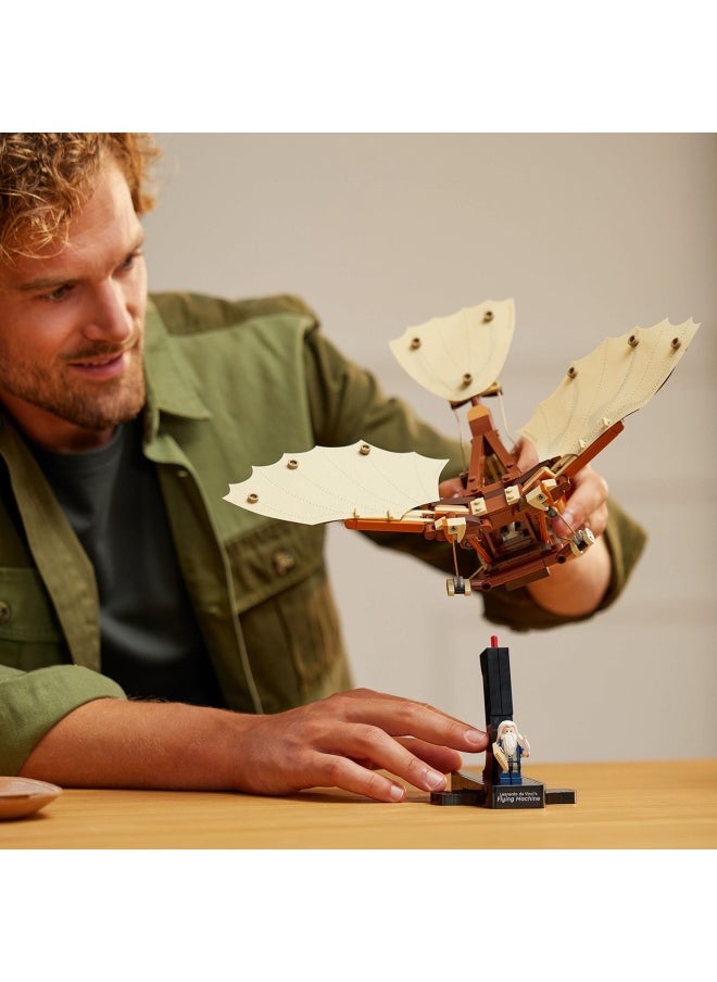 LEGO - Icons Leonardo da Vinci's Flying Machine with Flappable Wings - Incl. a Minifigure & Display Stand - Ornithopter DIY Kit for Adults - Building Set for Home Decor - Gift Idea - 10363 (493 pieces) - Image 1