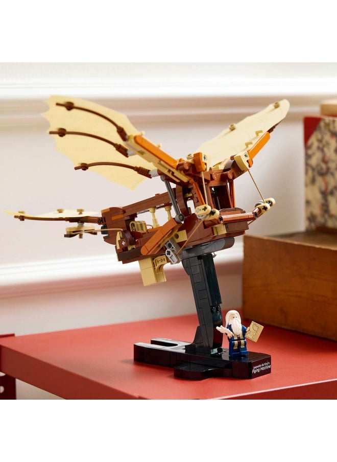 LEGO - Icons Leonardo da Vinci's Flying Machine with Flappable Wings - Incl. a Minifigure & Display Stand - Ornithopter DIY Kit for Adults - Building Set for Home Decor - Gift Idea - 10363 (493 pieces) - Image 1