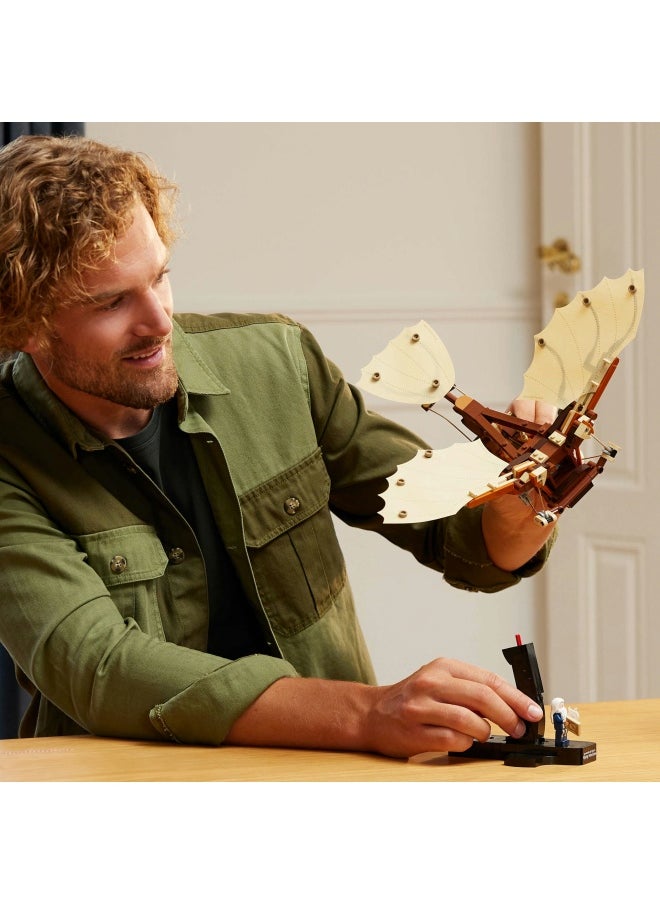 LEGO - Icons Leonardo da Vinci's Flying Machine with Flappable Wings - Incl. a Minifigure & Display Stand - Ornithopter DIY Kit for Adults - Building Set for Home Decor - Gift Idea - 10363 (493 pieces) - Image 1