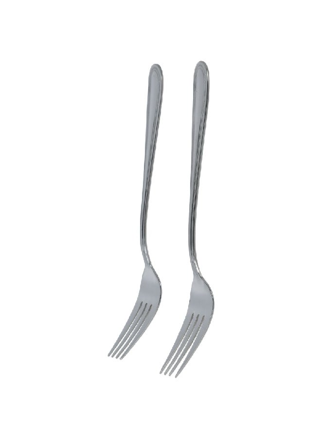 Amefa 2-Piece High Quality Stainless Steel Table Fork Set on Hanging Card Pearl Silver 2.6 x 22.3 x 4.7 cm 0508X1VDXCAF2 - Image 3