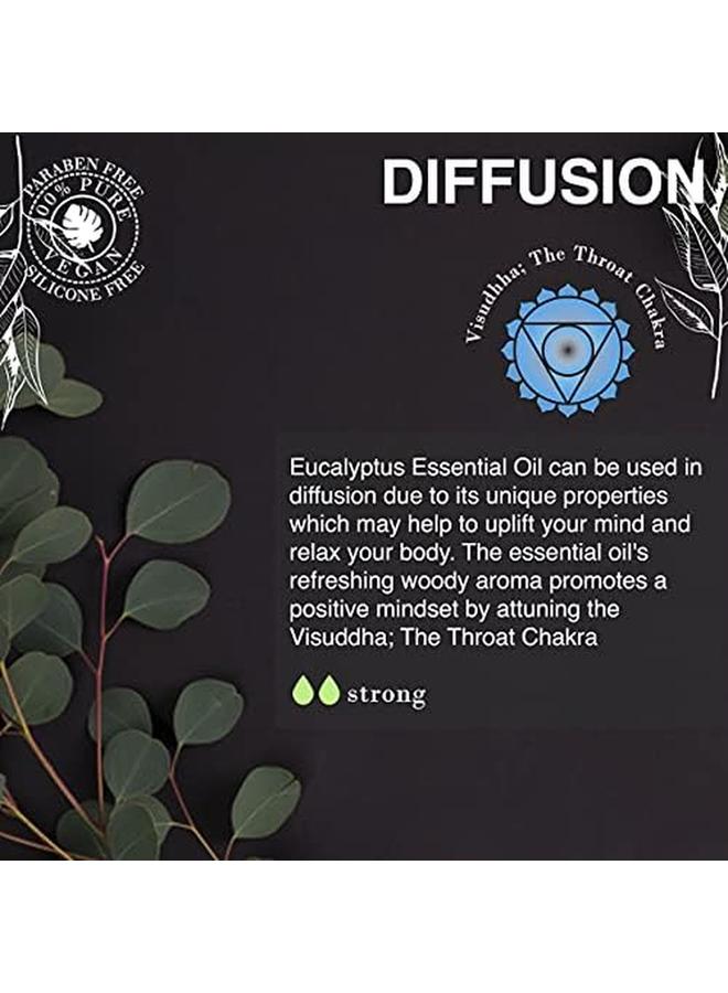 Soulflower Eucalyptus Essential Oil For Cold And Cough Camphor Family 100 Percent Natural Pure Organic Halal Certified Alcohol Free Steam Distilled 30 Ml 1 Fl Oz Free Glass Dropper - Image 3