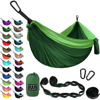 Gold Armour Camping Hammock - XL Double Hammock Portable Hammock Camping Accessories Gear for Outdoor Indoor with Tree Straps, USA Based Brand (Green) - pzsku/Z94D58763A55704BA03C7Z/45/1749373632/9bd70227-15b8-4e53-9874-63d1880fe981