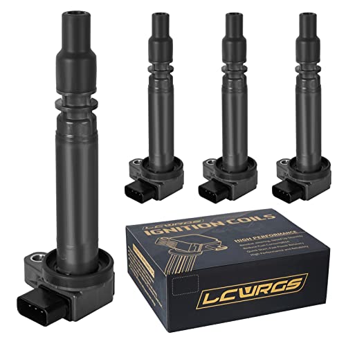 LCWRGS Set of 4 Ignition Coil Packs Fits for 2.4L 2.7L 2000 2001 2002 2003 2004 Toyota Tacoma L4 2.4 2.7 Coils Replacement OE# UF323 C1305 90919-0223 - Image 1