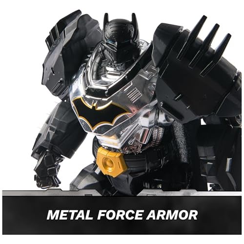 DC Comics, Metal Force Batman Action Figure, 12-Inch Extra Large Super Hero Collectible Kids Toys for Boys and Girls Ages 4 and Up - Image 3