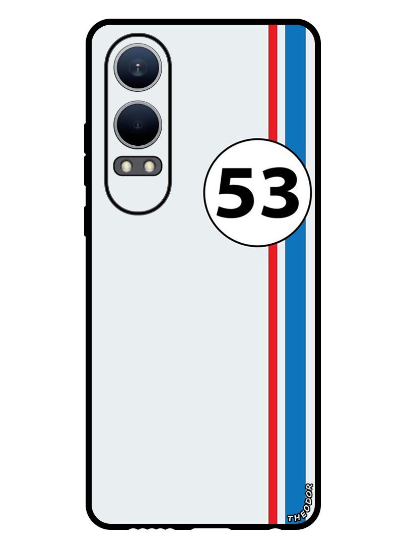 Theodor Protective Case Anti Scratch Shock Proof Bumper Cover For OnePlus Nord CE4 Lite Red and blue stripes 53  - Image 1