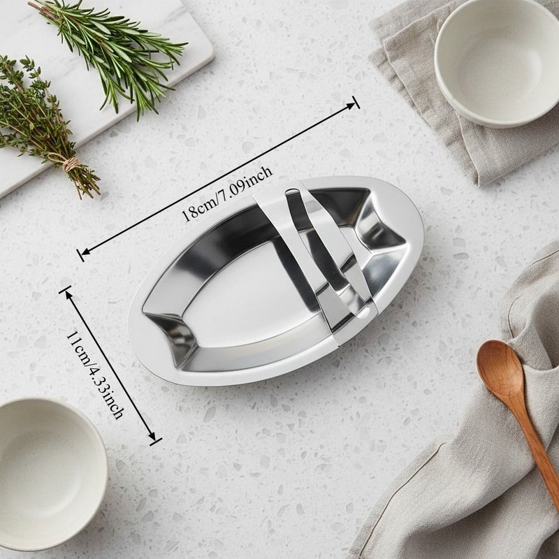 Stainless Steel Pot Lid Holder With Two Placement Options Deepened Groove Design - Image 3