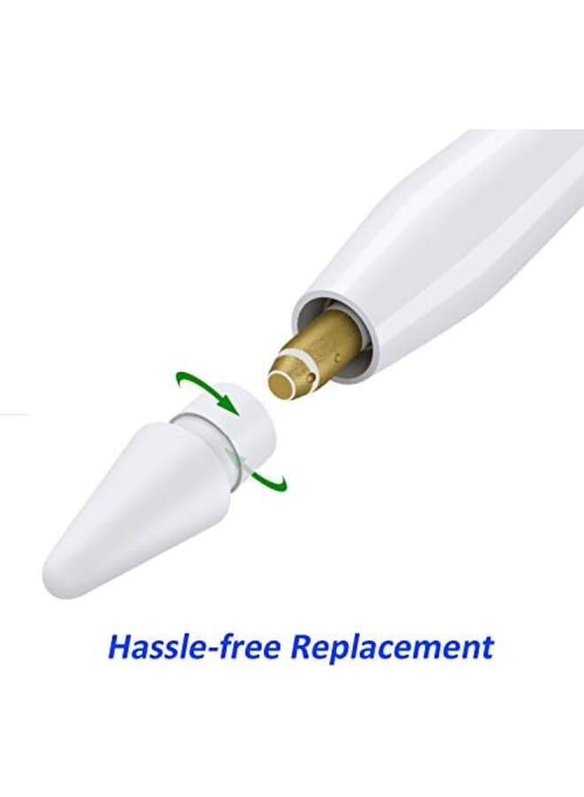 REEYEAR Replacement Tips Compatible With Pencil 2 Gen Ipad Pro Pencil Pencil Ipencil Nib For Ipad Pencil 1 St Pencil 2 Gen White 2 Pack - Image 4