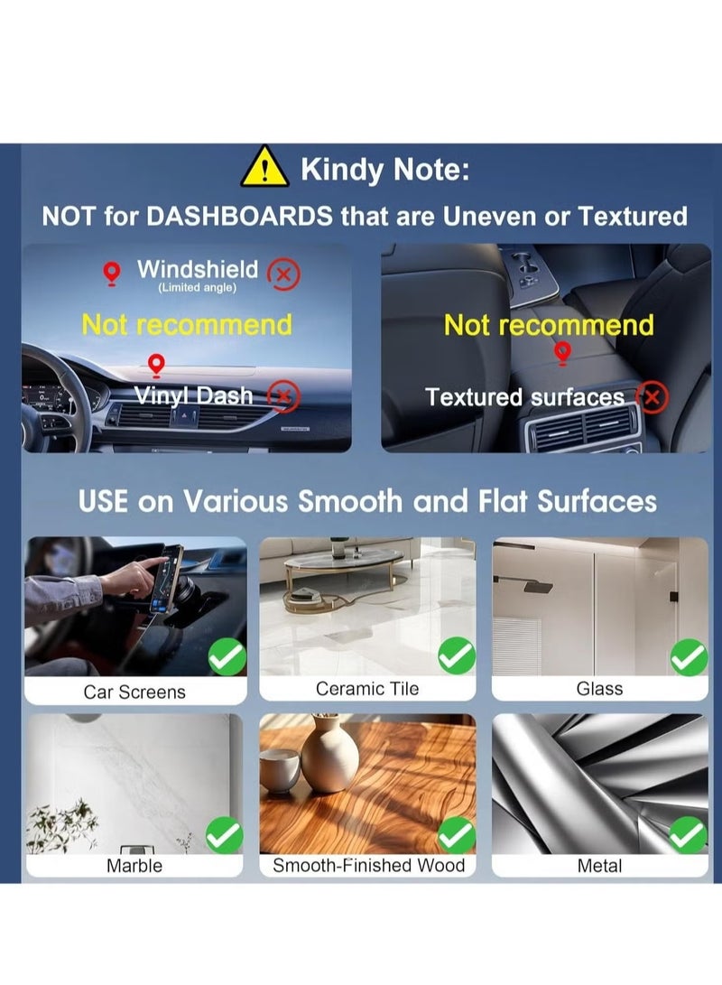 JAJEEK K009 Magnetic Car Phone Holder – Ultra Strong Vacuum Suction Cup Mount for Dashboard & Windshield – Universal Magnetic Bracket for iPhone & Android Smartphones – Secure, Hands-Free Car Mount Holder – Black - Image 4