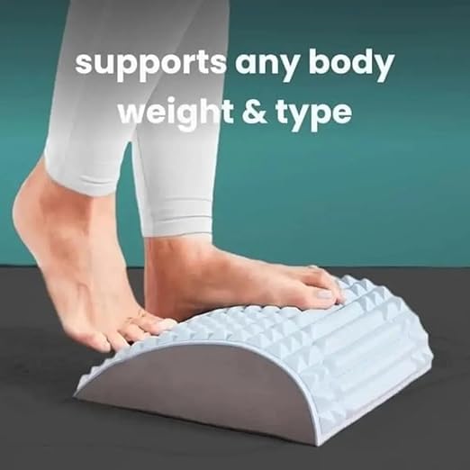 CLICKSWIFT Lower Back Pain Relief Treatment Stretcher Back Stretcher Pillow Chronic Lumbar Support Herniated Disc Posture Corrector Comfortable Adjustable Pillow Multi Color 1 Pcs - Image 3