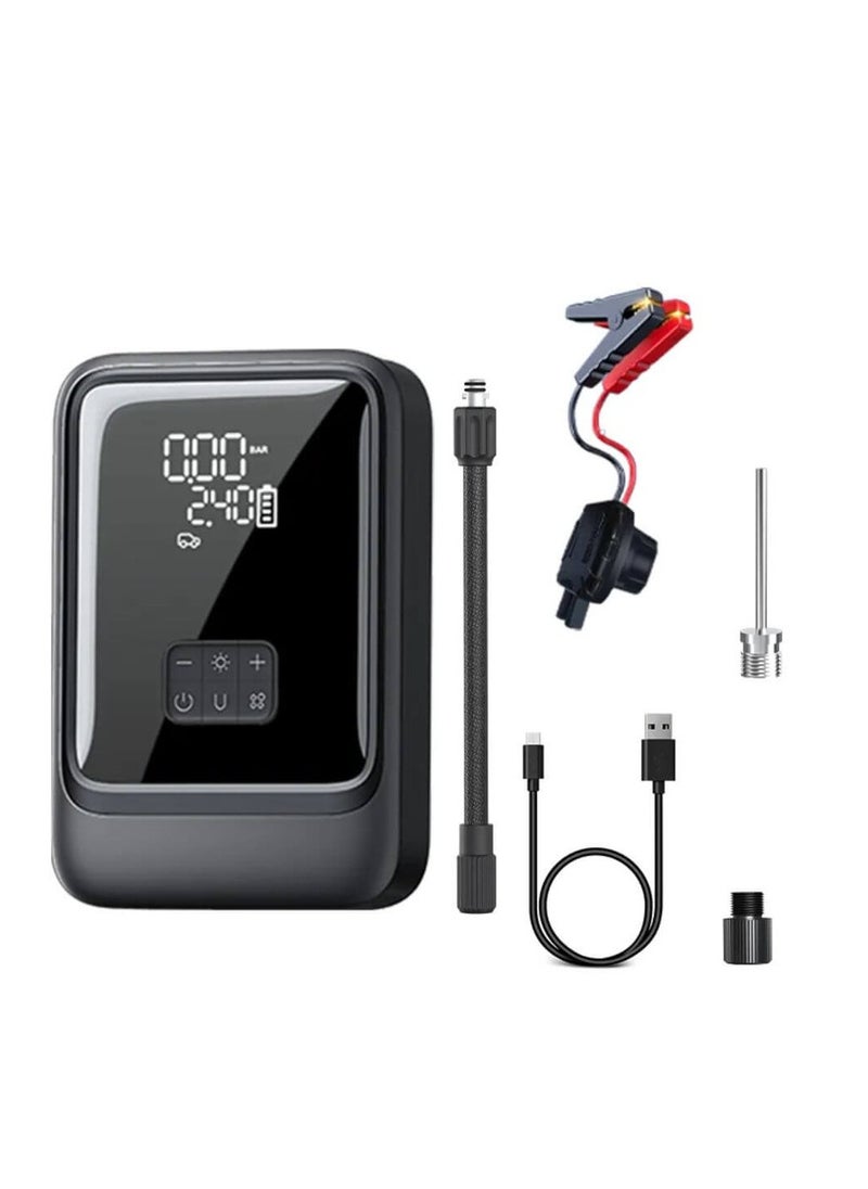 Generic 2 in 1 Portable Car Jump Starter & Tire Inflator S03-L with Power Bank  - Image 1