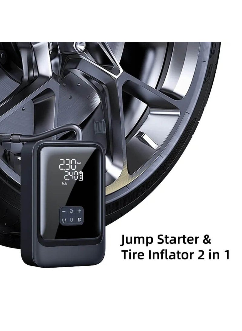 Generic 2 in 1 Portable Car Jump Starter & Tire Inflator S03-L with Power Bank  - Image 3