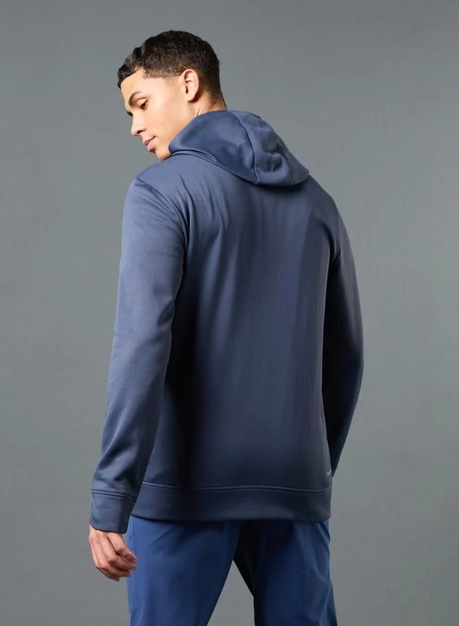 Technosport Technosport Solid Long Sleeve Hoodie with Zip Closure