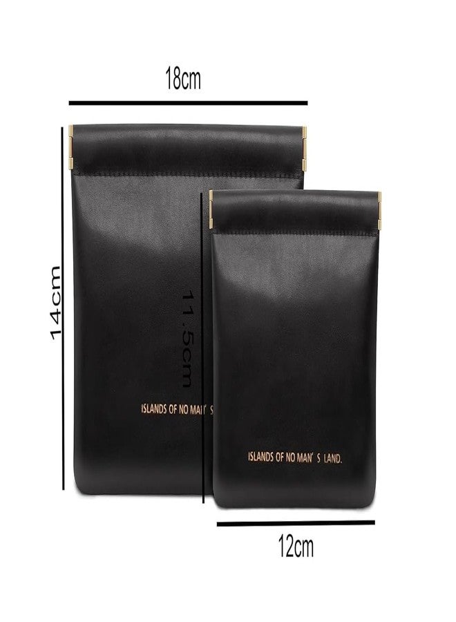 DREHOTRY Makeup Pouch for Women | Waterproof Makeup Bag for Purse, Coin Pouch, Travel Makeup Organizer, Cosmetic Pouch Travel Case (Pack of 2, Black) - Image 4