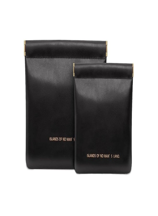 DREHOTRY Makeup Pouch for Women | Waterproof Makeup Bag for Purse, Coin Pouch, Travel Makeup Organizer, Cosmetic Pouch Travel Case (Pack of 2, Black) - Image 1