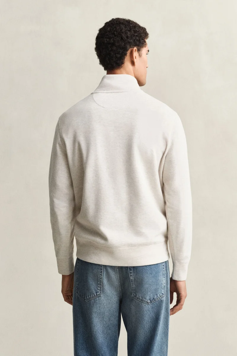 GANT  Light Seersucker Half Zip Top for Men | Best Price UAE