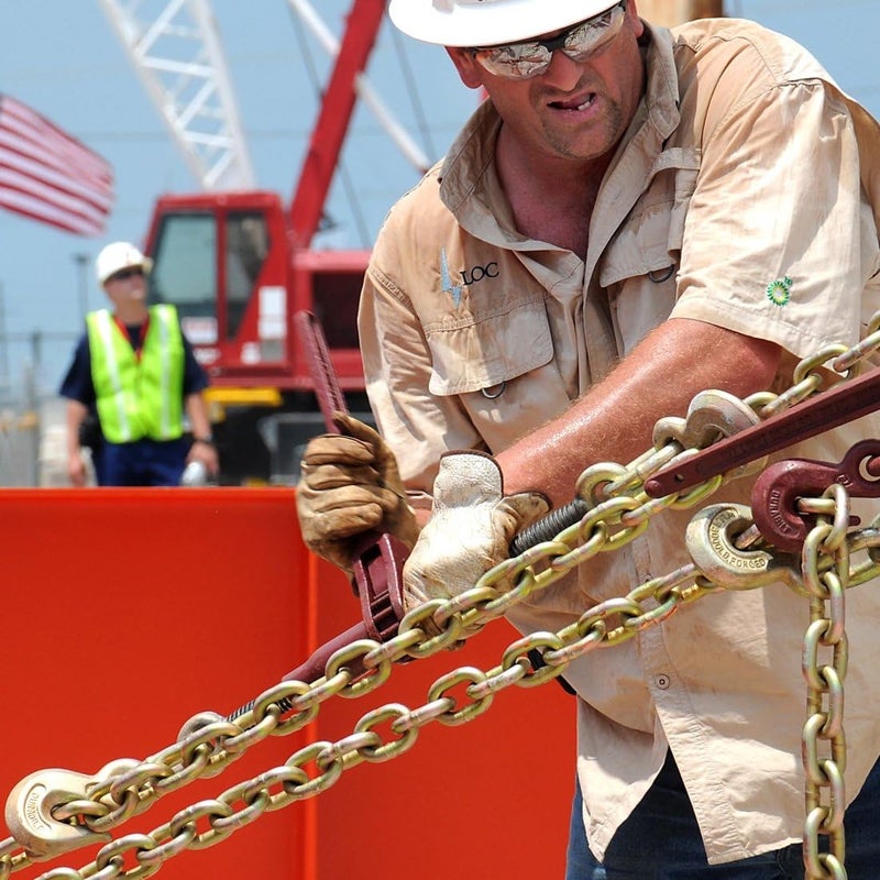 VULCAN Binder Chain with Clevis Grab Hooks - Grade 70-5/16 Inch x 25 Foot - 4,700 Pound Safe Working Load - Image 4
