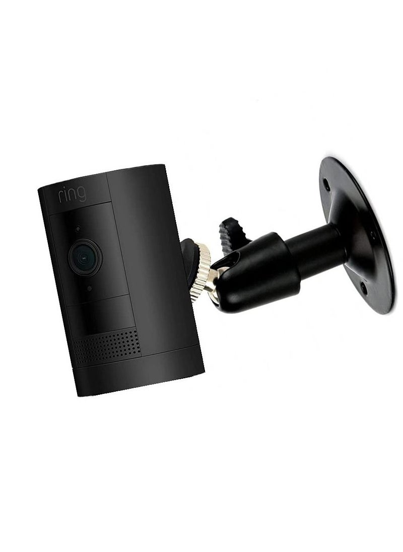 SYOSI - Security Wall Mount for Oculus Sensor Arlo, Arlo Pro, R Stick Up Cam Wired, Metal Security Camera Bracket Outdoor Indoor 360° Rotation 1/4" Screw Camera (3 Pack, Black) - Image 1