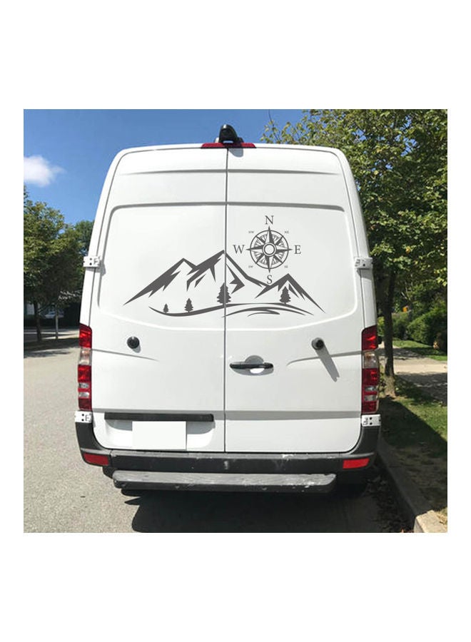 نيبمينينت ملصق سيارة بتصميم بوصلة جبلية مكون من قطعتين - Image 1