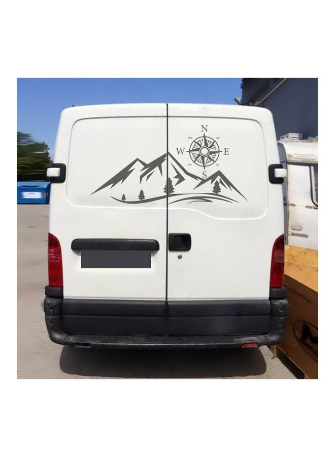 نيبمينينت ملصق سيارة بتصميم بوصلة جبلية مكون من قطعتين - Image 2