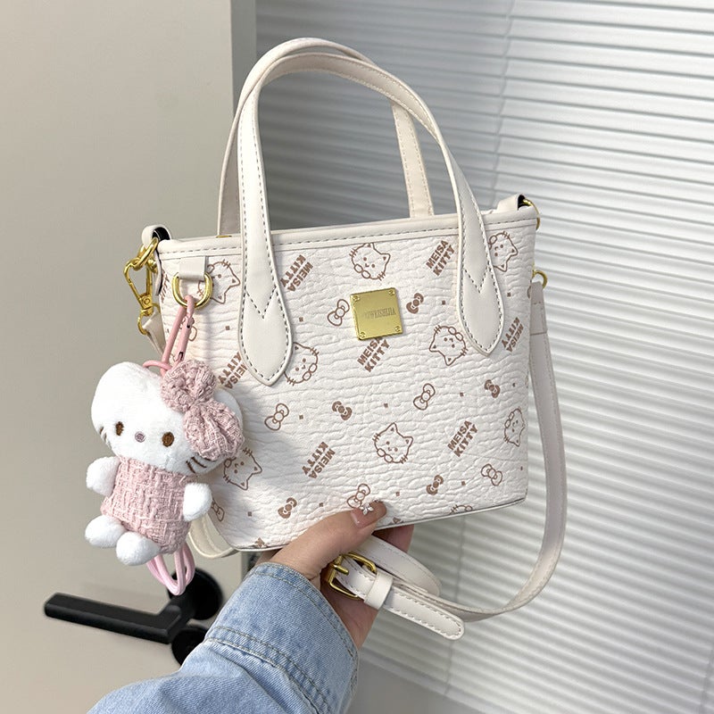 This Year'S Popular Small Bags For Women 2025 Spring And Satchel Bucket Bag Cartoon Graffiti Simple And Western Style Crossbody Bag - Image 1