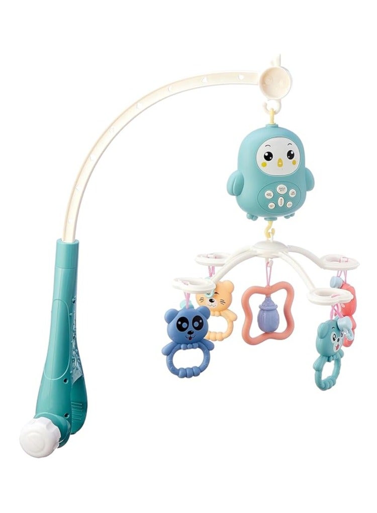 لعبة سرير موسيقية دوّارة للأطفال مع جهاز تحكم – ألحان هادئة وأضواء تساعد على نوم الطفل – مناسبة لحديثي الولادة - Image 1