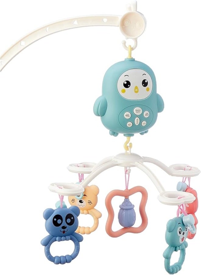 لعبة سرير موسيقية دوّارة للأطفال مع جهاز تحكم – ألحان هادئة وأضواء تساعد على نوم الطفل – مناسبة لحديثي الولادة - Image 2