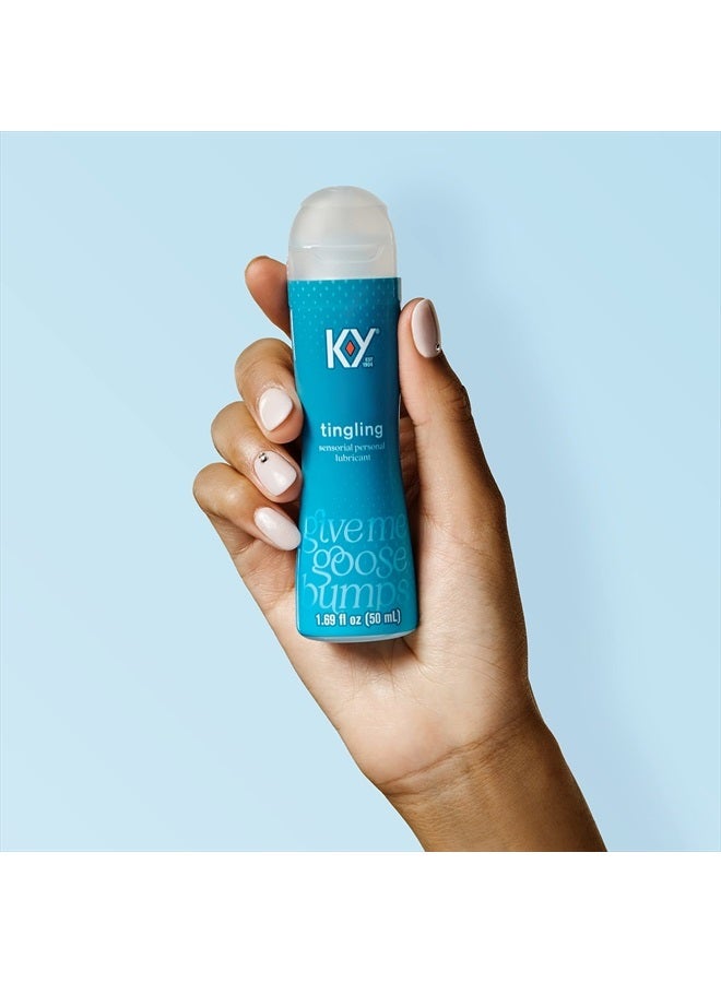 K-Y زيت تشحيم مائي مثير، زيت تشحيم شخصي حسي، 1.69 أونصة سائلة - Image 4
