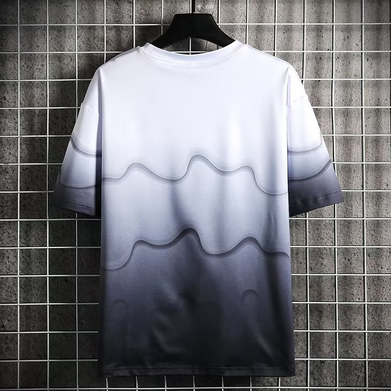 Ice Silk Short Sleeve T-Shirt Trendy Men'S Summer Thin Fashionable Youth Casual Half Sleeve T-Shirt - Image 4