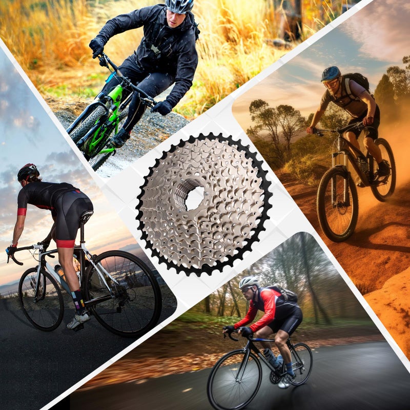 BUCKLOS 8/9/10/11/12 Speed Cassette Ultra-Light 11-25/28/32/34/36/40/42/46/50/52T Bike Cassette Fit Mountain Bike/Road Bike/XC/DH/AM,Compatible with Shimano Sram HG Hub Driverâ€¦ - Image 5
