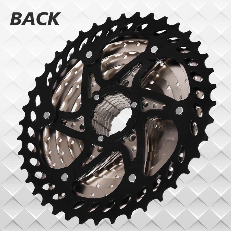 BUCKLOS 8/9/10/11/12 Speed Cassette Ultra-Light 11-25/28/32/34/36/40/42/46/50/52T Bike Cassette Fit Mountain Bike/Road Bike/XC/DH/AM,Compatible with Shimano Sram HG Hub Driverâ€¦ - Image 4