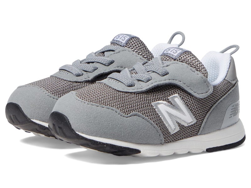 New Balance Kid's 515 V1 New-b Hook and Loop Sneaker, Slate Grey/White, 9 Toddler - Image 1
