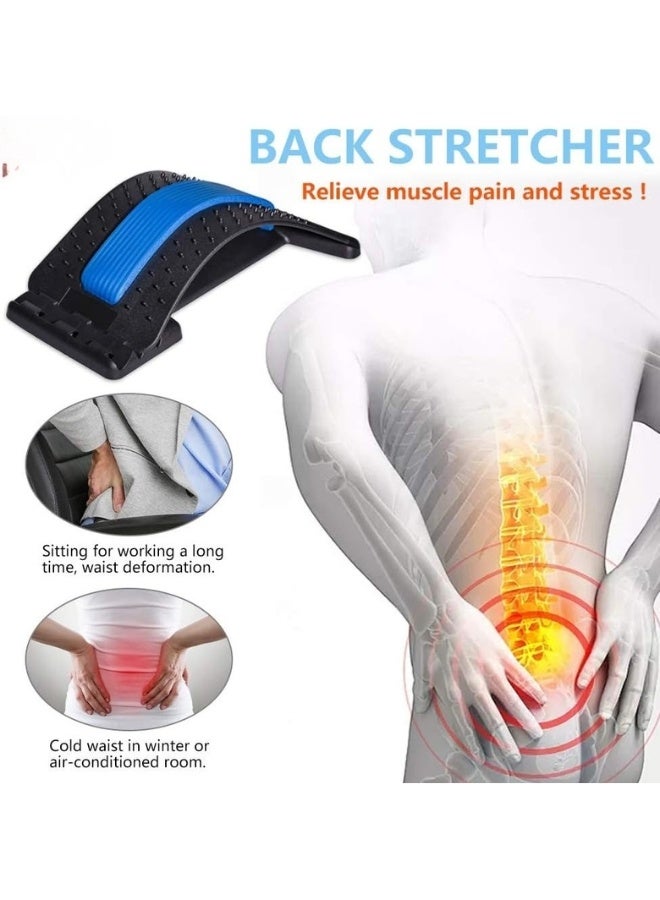 Multi-Level Back Stretcher for Back Pain Relief – Adjustable Lumbar Support Device for Herniated Disc, Sciatica, and Scoliosis – Spine Decompression and Posture Correction Tool with 3 Stretching Levels – Ideal for Home and Office Use - Image 2