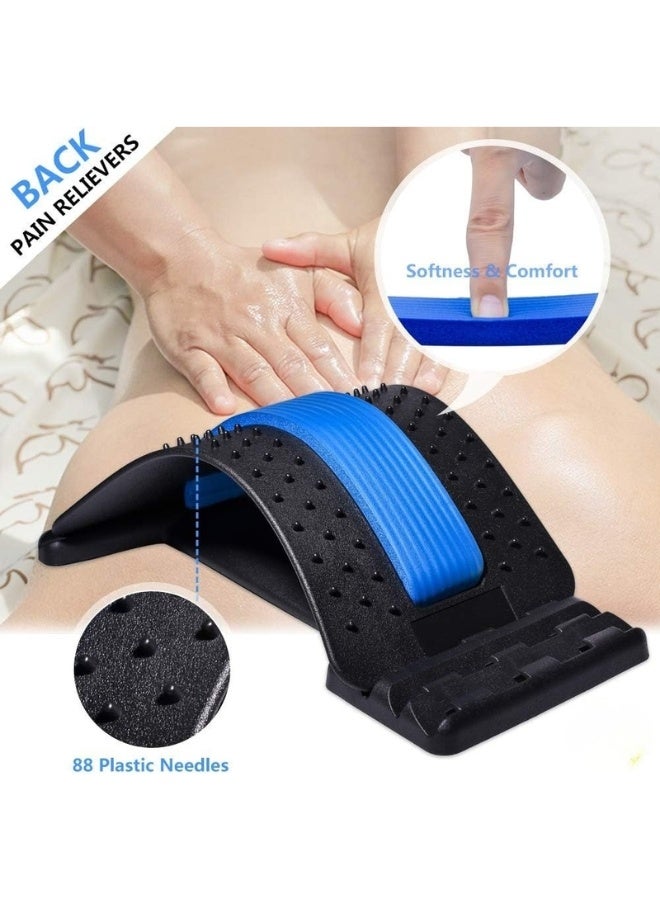 Multi-Level Back Stretcher for Back Pain Relief – Adjustable Lumbar Support Device for Herniated Disc, Sciatica, and Scoliosis – Spine Decompression and Posture Correction Tool with 3 Stretching Levels – Ideal for Home and Office Use - Image 3
