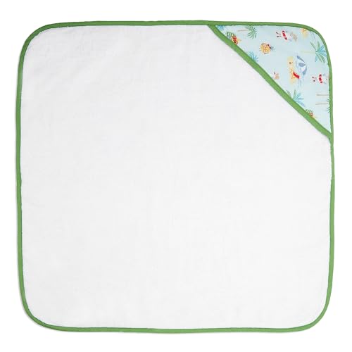 haus & kinder Terry Muslin Hooded Baby Towel (80x80 cm) – Tropical Retreat, Multi, 1 Pc - Image 4