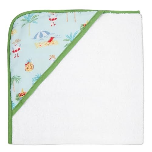 haus & kinder Terry Muslin Hooded Baby Towel (80x80 cm) – Tropical Retreat, Multi, 1 Pc - Image 5