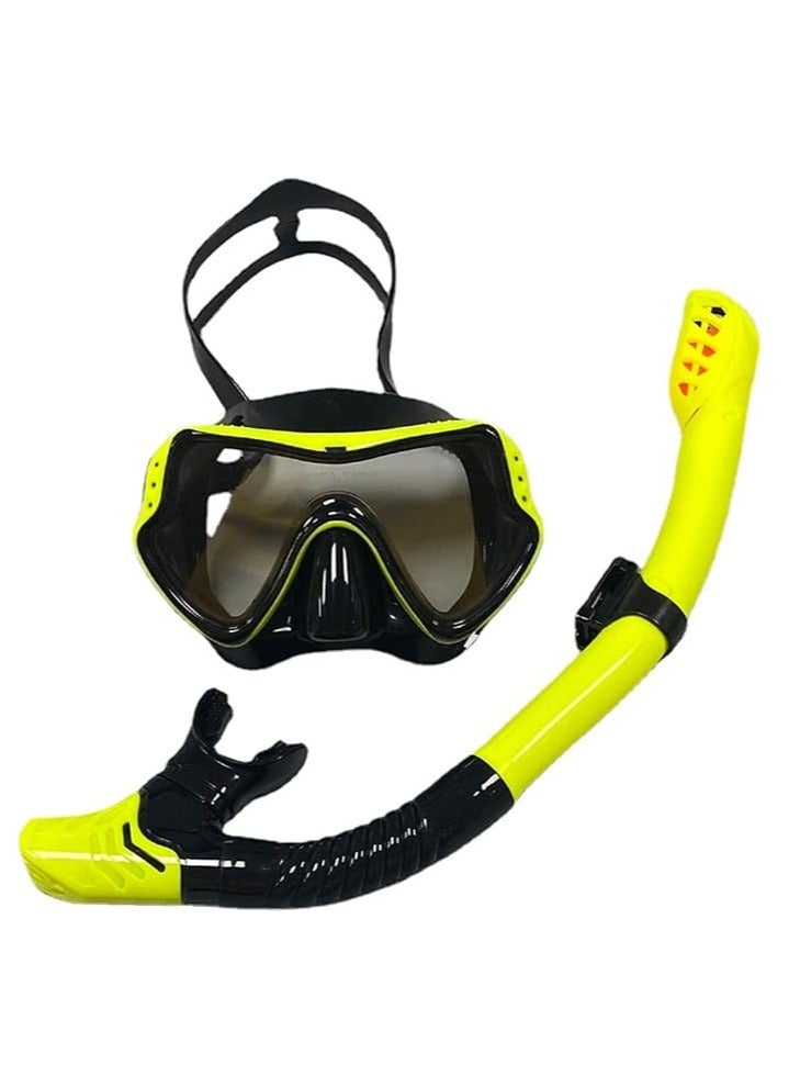 Generic Diving goggles, snorkel sets, men's and women's large frame silicone masks, diving masks, and diving goggles  - Image 1