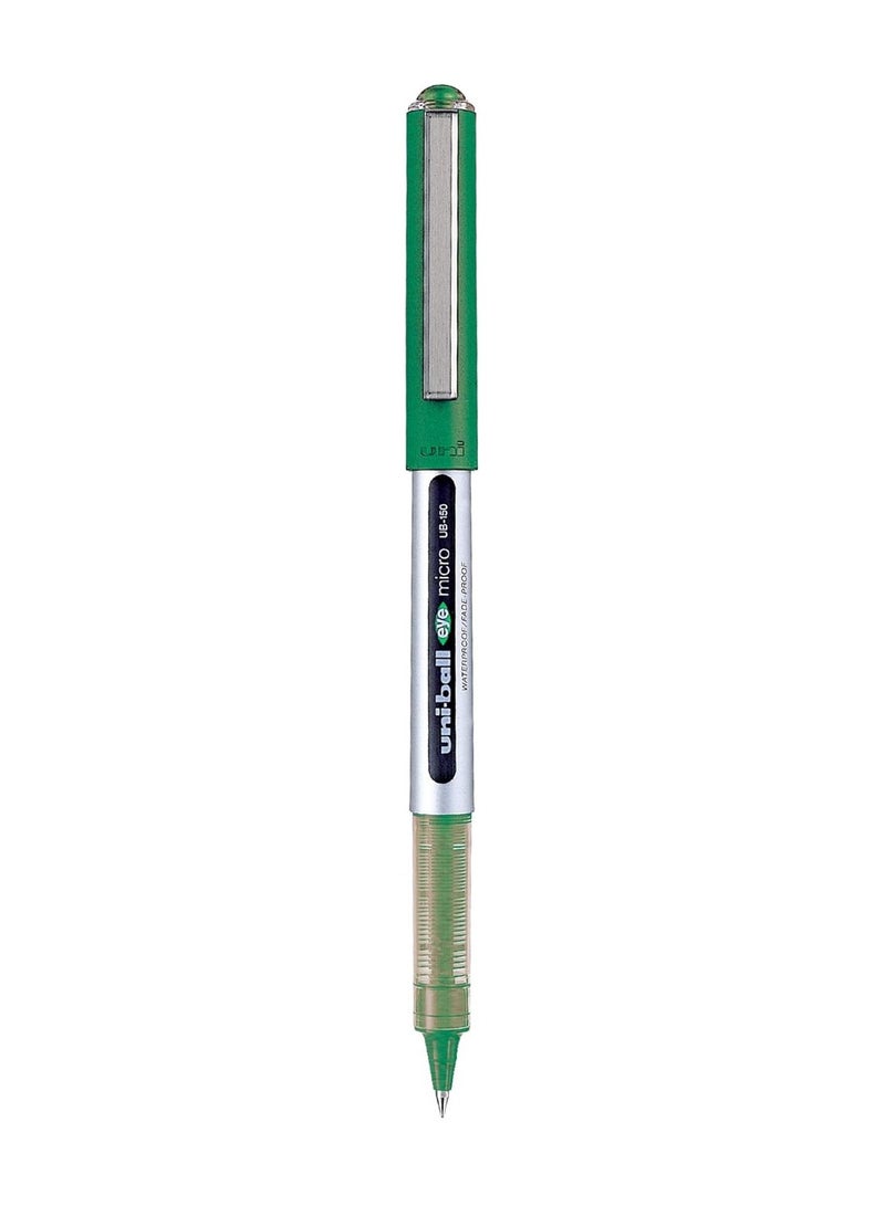 Uniball 1-Piece Eye Micro Rollerball Pen 0.5mm Tip Green Ink - Image 1