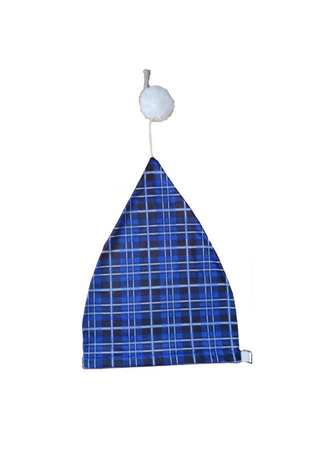 European And American Christmas Party Supplies Adjustable Ball Tassel Long Nightcap Men's Plaid Hair Cap