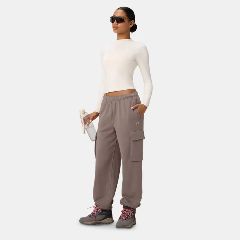 Fabletics Brown Women's Year Round Terry Cargo Joggers for Women | Best Price UAE
