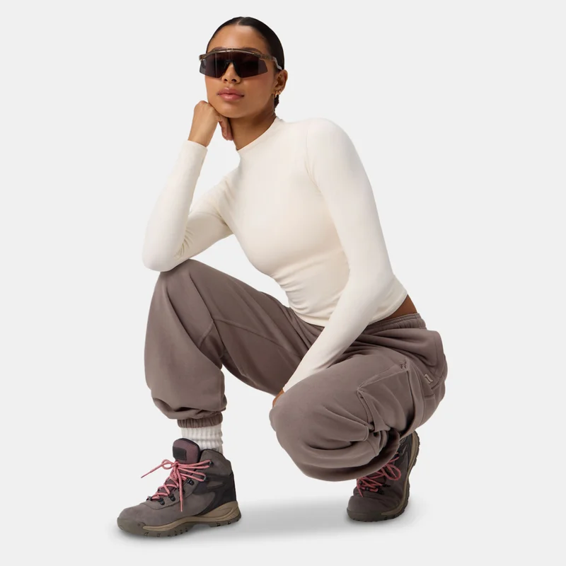 Fabletics Brown Women's Year Round Terry Cargo Joggers for Women | Best Price UAE