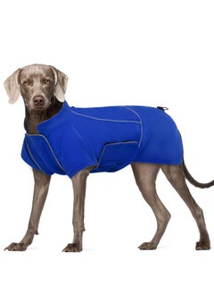 ROZKITCH Dog Raincoat Jacket Waterproof Windproof Dog Rain Jacket with Fleece Liner and Leash Hole Reflective Strip for Medium Large Dog, Adjustable Poncho Vest for Outdoor Hiking Travel Blue 4XL - pzsku/Z94D6A2C10BCB98AC822FZ/45/_/1737032124/979a2e62-2cba-4c8a-88ca-c16fb2f59ae5