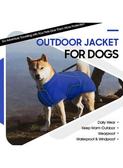 ROZKITCH Dog Raincoat Jacket Waterproof Windproof Dog Rain Jacket with Fleece Liner and Leash Hole Reflective Strip for Medium Large Dog, Adjustable Poncho Vest for Outdoor Hiking Travel Blue 4XL - pzsku/Z94D6A2C10BCB98AC822FZ/45/_/1737032135/3b8a61ec-f636-4c48-a327-64889c0d323a