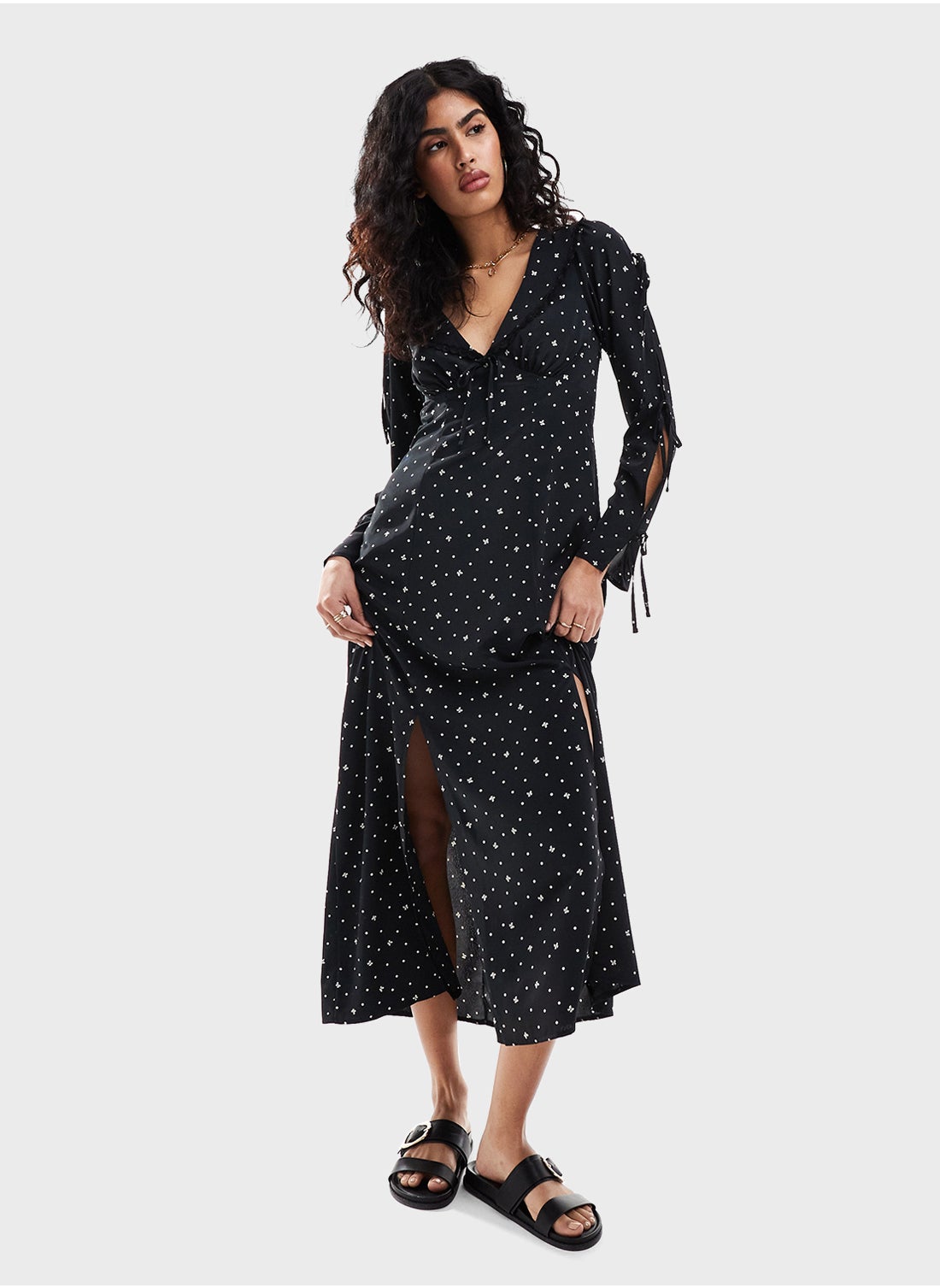 Miss Selfridge velvet going out fitted blazer dress in black
