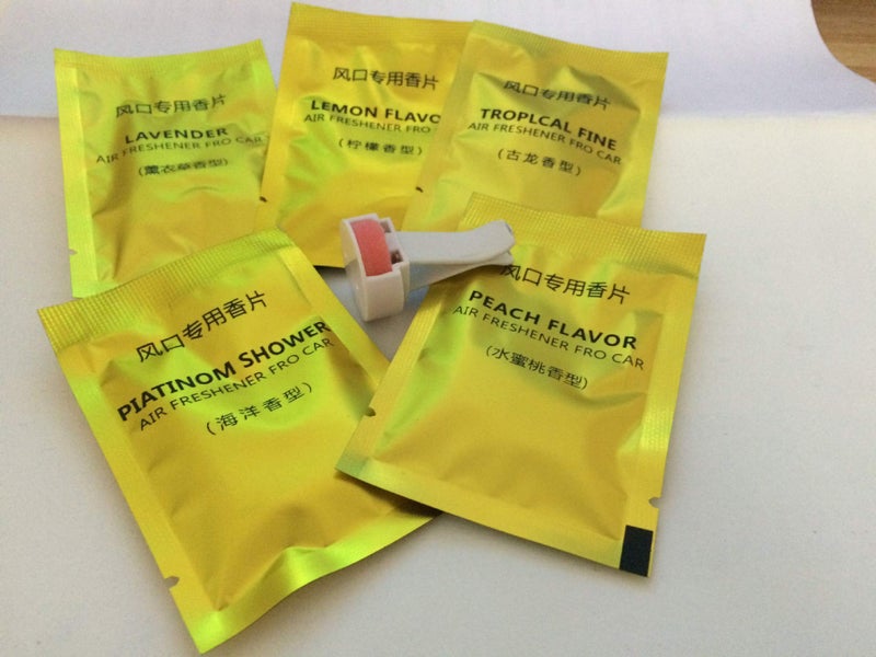 SPANICE 5 Packs Car Air Freshener Refills Car Air Vent Clip Replacement Pads Solid Fragrance Scent Air Freshener Refill Tablets - Image 1