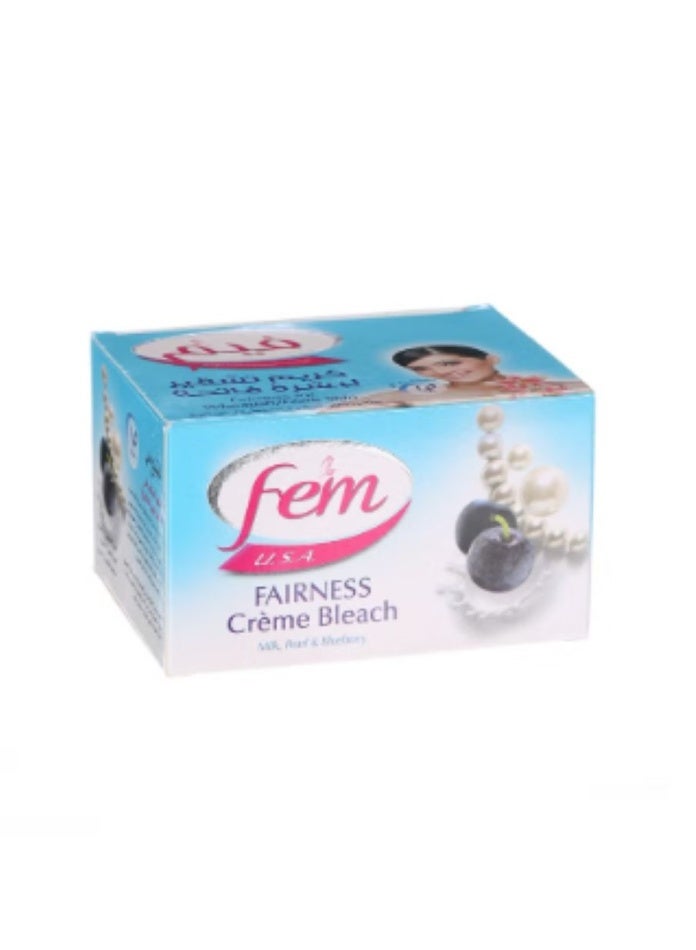 fem Milk, Pearl And Blueberry Fairness Cream Bleach 100grams - Image 1