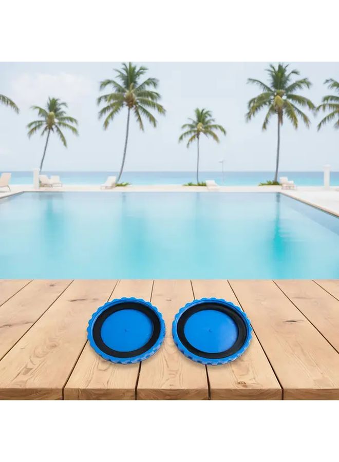 2pcs Winter Pool Cover Closure Set Frost Proof Quick Assembly Safe for 32mm - Image 1