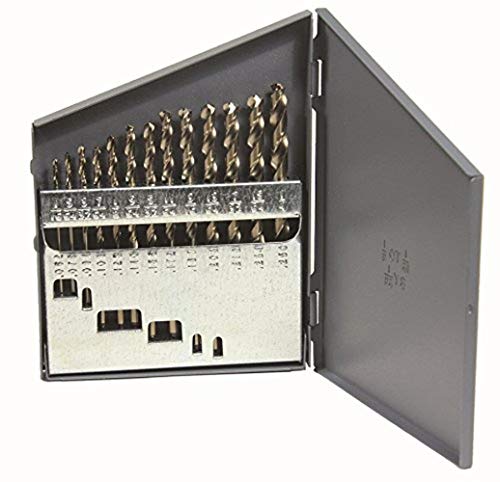 مجموعة مثاقب فايكنغ 68320 نوع 240D بزاوية 135 درجة ونقطة مقسومة من الكوبالت بلمسة ذهبية 13 قطعة