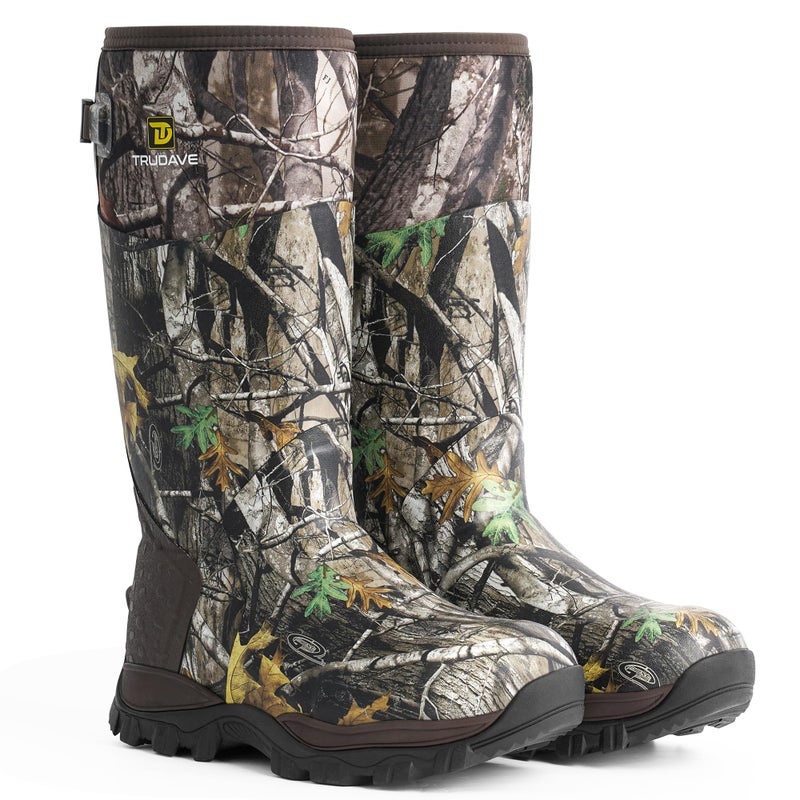 Trudave Hunting Boots for Men - 6mm Neoprene Camo Insulated And Waterproof Rubber Boots with Steel Shank - Image 1